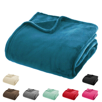 Plaid coperta soffice caldo pile letto divano matrimoniale mezza piazza singolo