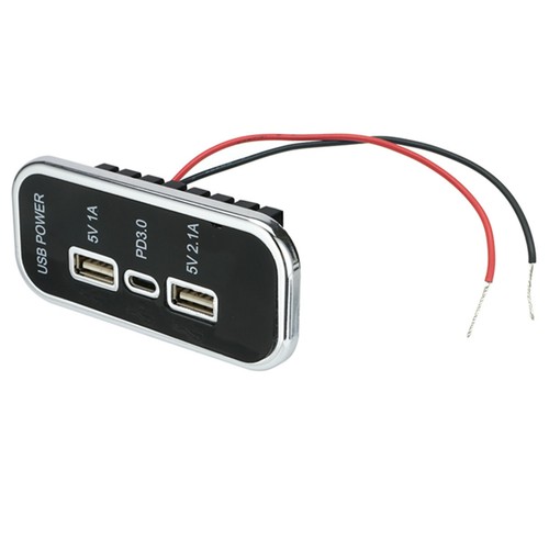 Dual USB Schnellladegerät Ladegerät Buchse Steckdose 12V 24V Für Auto Motorrad - 第 4/13 張圖片