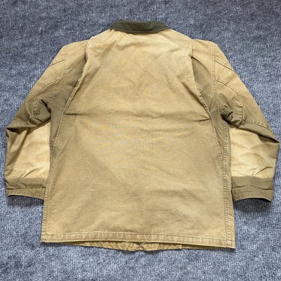 VINTAGE 80s LL Bean Jacket Mens Canvas Upland Game Lined Field 