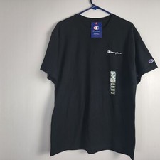 Champion Men's Double Graphic Crew Neck T-Shirt Size Large. Black. NWT