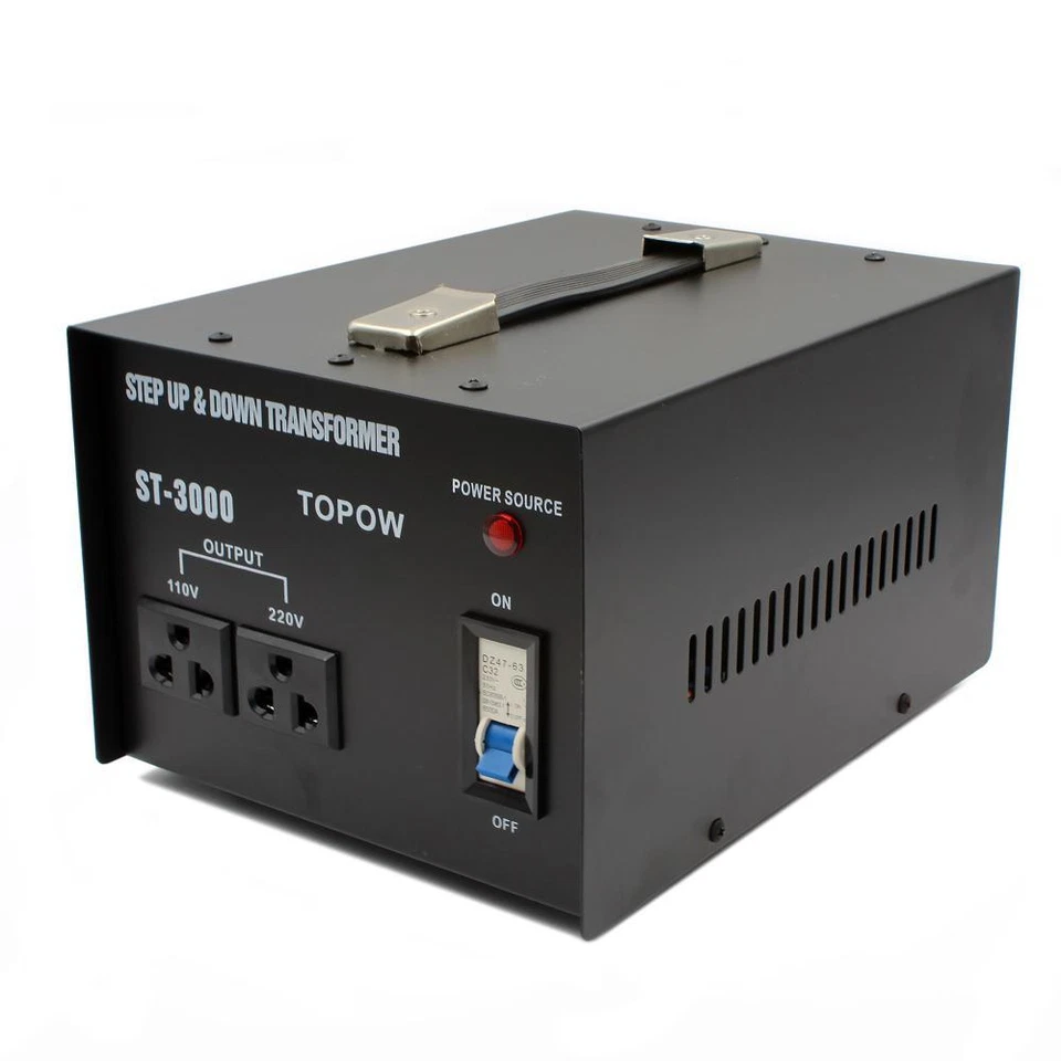 3000 Watt Step Up and Down Electrical Power Voltage Converter Transformer  - Image 3 of 4