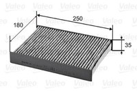 Valeo 715820 Filter, Innenraumluft Passend FüR Nissan Renault