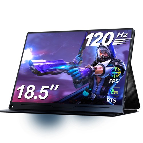 Used 18.5" 120Hz Portable Gaming Monitor - 1080p Touchscreen For Xbox, PS5, Switch
