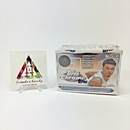 2023-24 Topps Chrome NBA Basketball Factory Sealed Value Blaster Box IN HAND - Picture 3 of 5