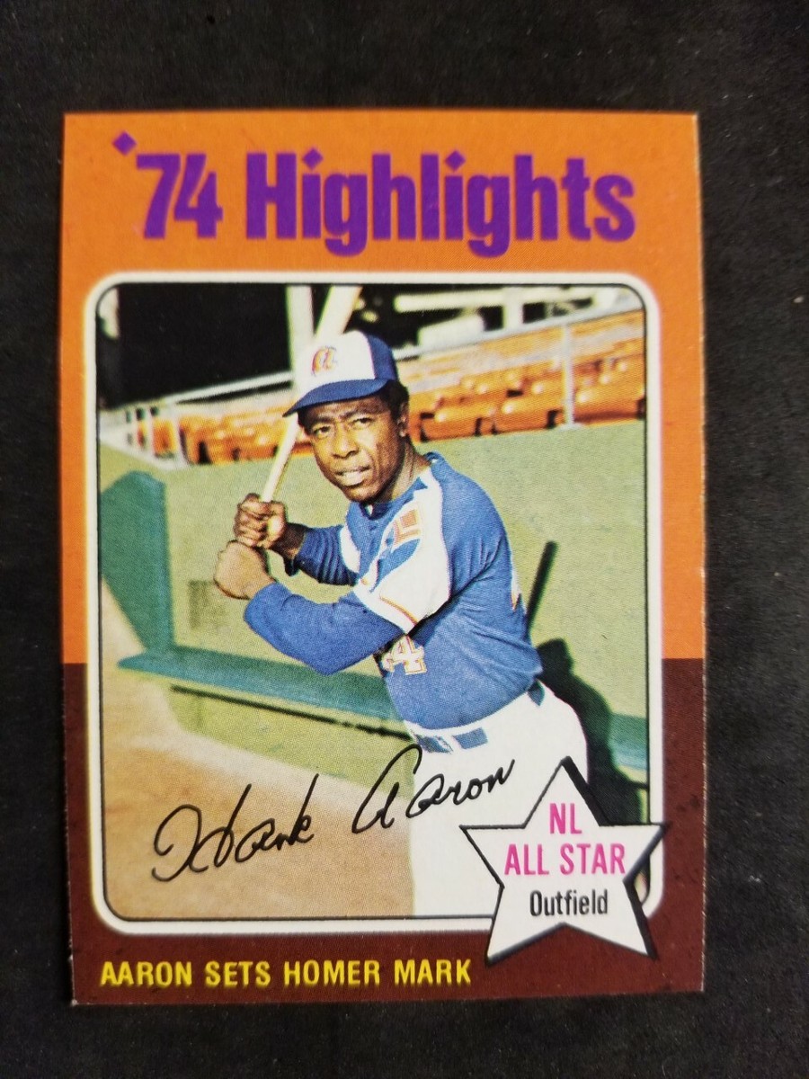 1975 Topps HANK AARON card # 1 | eBay