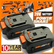 2pack For WORX 20V MAX Extend Lithium Battery 20 Volt WA3520 WA3525 WA3575 WG155