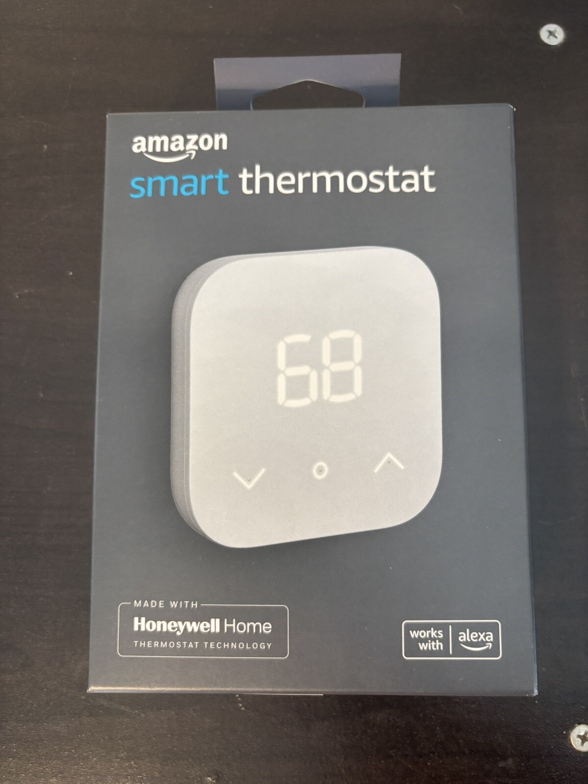 Amazon Smart Thermostat without C-Wire Adapter White NEW Works With Alexa DIY-image