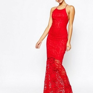 lipsy two tone all over lace dress