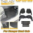 <!--F#f_0-->7D Injection TPE Floor Mats Scuff Plates for Ranger Dual Cab 2022+ Next Gen<!--F/-->