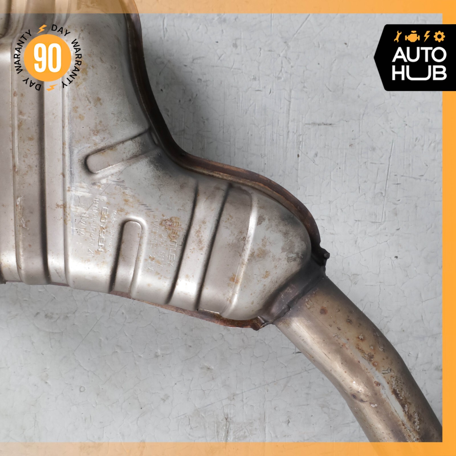 03-12 Bentley Continental GT Exhaust Muffler Mufflers Right & Left Set OEM