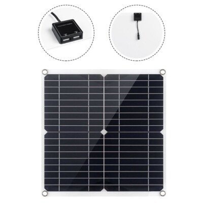 20W 18V Monokristallines Solarpanel mit Dual USB f??r Reise und Camping