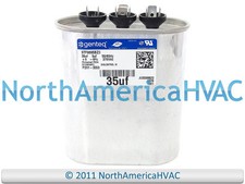 Capcom Dual Capacitor Oval 35/5 uf MFD 370 Volt Fits GE Genteq Z97F9796 97F9796