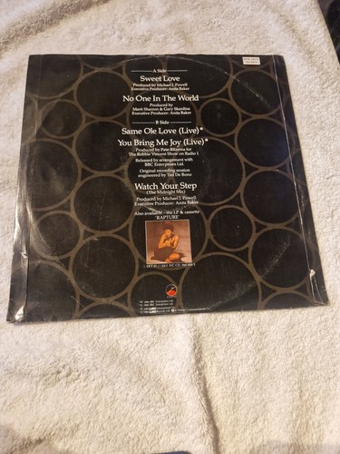 Anita Baker - Sweet Love LIMITED EDITION 5-Track 12" vinyl Record EKR 44(TX) - Picture 3 of 4