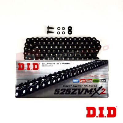 DID Black Chain Raven Edition 525 Pitch ZVMX passend für Triumph 675 Daytona /R 2013-17