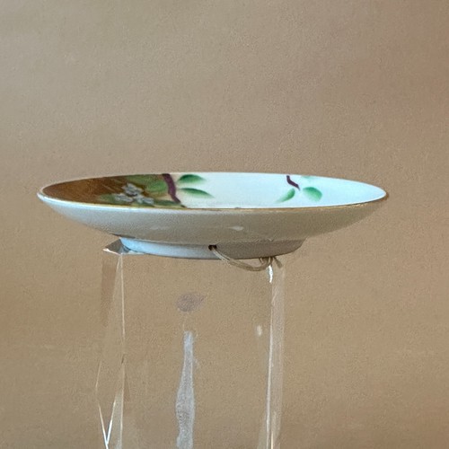 Plato Pequeño NIPPON Yoko Boeki Co. Japón Pintado a Mano PÁJARO EN RAMA 4 - Imagen 7 de 9