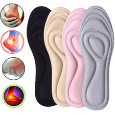 Women Men 4D Memory Foam Orthotic Arch Support Shoes Insoles Inserts Pads Unis