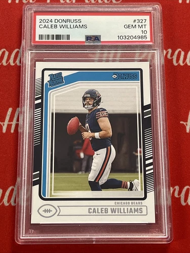 2024 PANINI DONRUSS #327 CALEB WILLIAMS ROOKIE RC PSA 10
