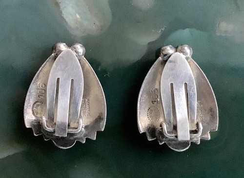 Georg Jensen Earrings Tulips Clip On - Picture 2 of 3