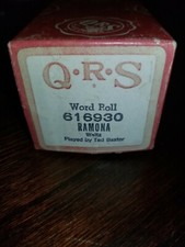 QRS Word Roll Ramona Ted Baxter 616930 Player Piano Roll