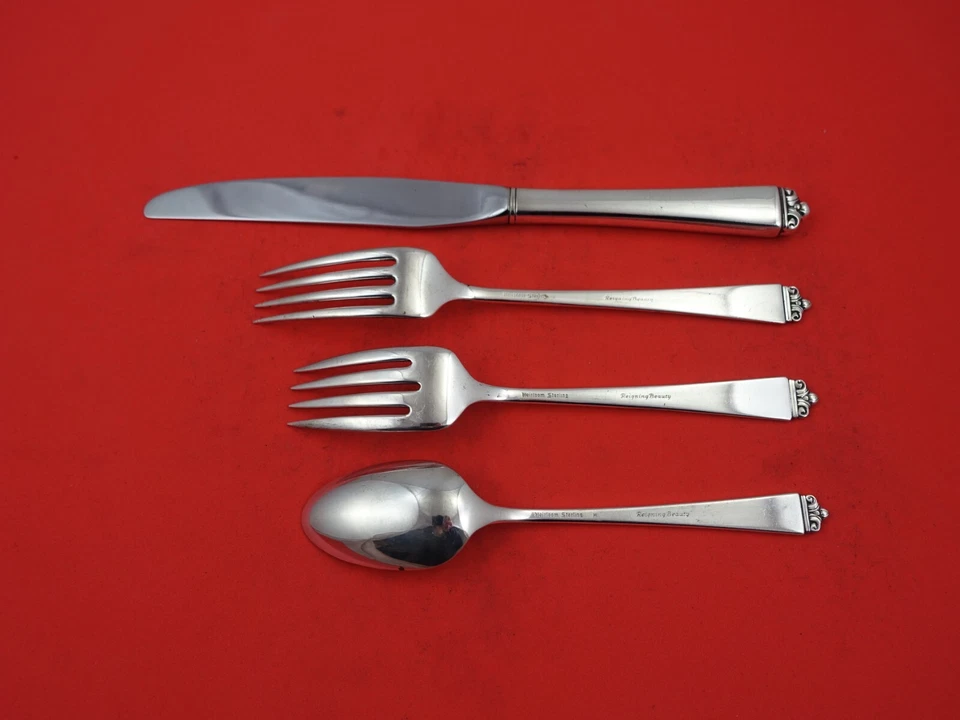 Reigning Beauty by Oneida Sterling Silver Regular Size Place Setting(s) 4-Piece - Image 2 of 2