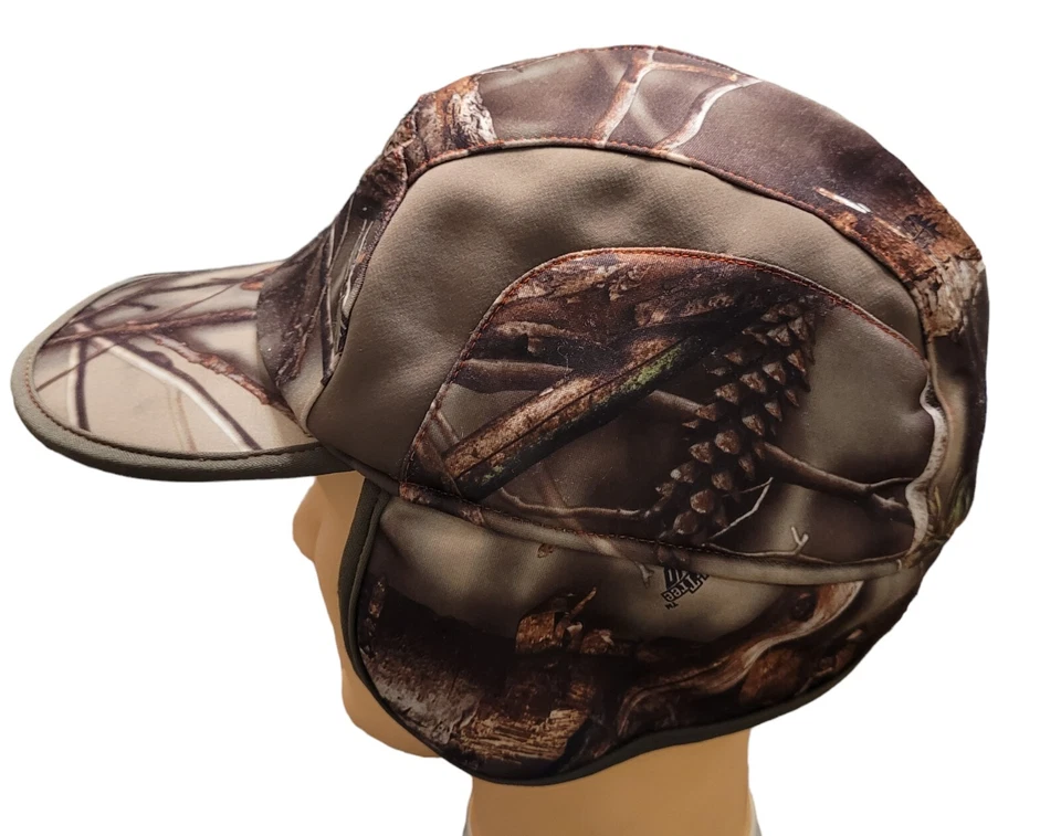 Huntworth Real Tree Camo Hunting Hat Cap Large Ear Flaps Oak Tree Fleece Lining - Image 2 of 4