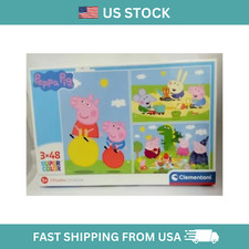 Clementoni Peppa Pig Supercolor Puzzle for Kids Children - 3 x 48 Pieces - NEW