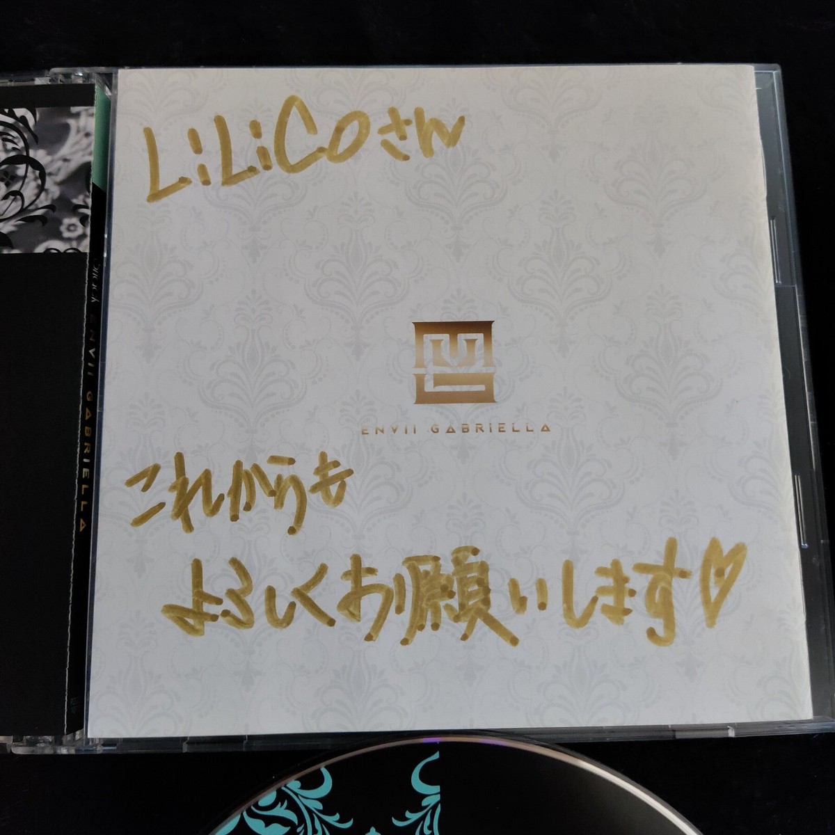 エンガブ enviigabriella CD DVD 直筆サイン入りポストカード SNACK ENVII GABRIELLA Signed 直筆サイン Japan CD/DVD 1st