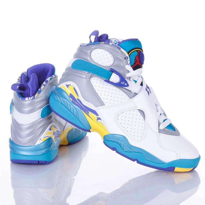 Aqua 8s white sales