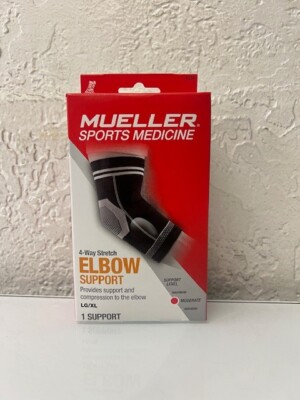 MLR Sports 4-Way Stretch Elbow Support, Moderate Support -Large/X-Large
