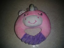 Unicorn Baby Rattle Spark Create Imagine Plush Toy Pink Purple Ring GUC