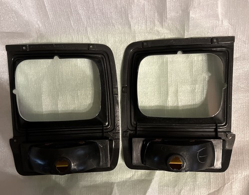 Fit For Dodge Pickup Truck Headlight Headlamp Bezel Pair w/ Corner Parking Light - Picture 2 of 5