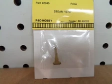 P&D Hobby Brand O Scale Detailing Parts: Vent, steam, Alco RS, brass