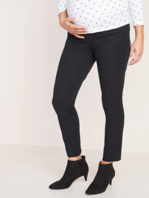 え Old Navy Maternity Side Panel Pixie Ankle Pants Size 1- Black