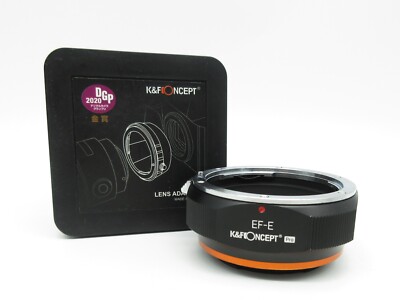 K&F Pro Adapter EF-E f. Canon EOS EF Objektiv auf Sony NEX E Mount Kamera