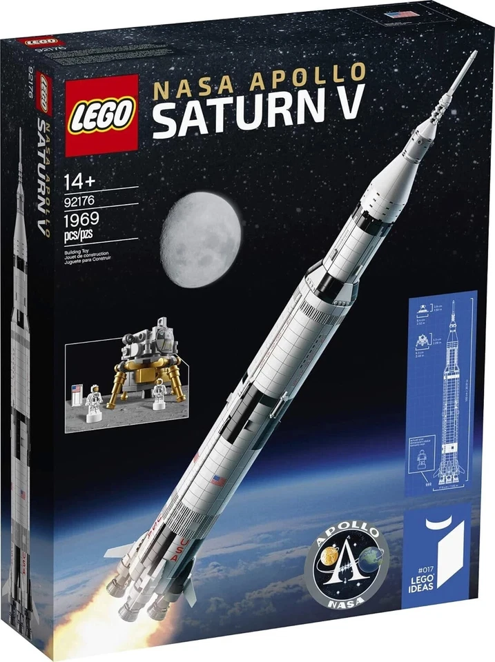 LEGO Ideas 92176 NASA Apollo Saturn V NEW Sealed RETIRED Original Packing - Image 2 of 2