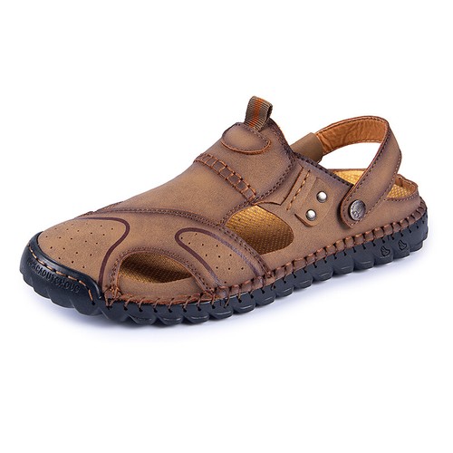 New Mens Sandals Beach Slingbacks Shoes Closed Toe Sports Walking Non-Slip Flats - Picture 9 of 16