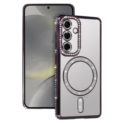 FÜR SAMSUNG GALAXY A26 5G - BLING Mag Safe Cover Back Case Tasche Hülle LILA