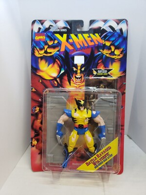 Marvel X-Men Wolverine Battle Ravaged Invasion Series Action Figure Toy Biz 1995