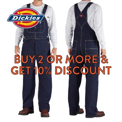 dickies denim bib overalls