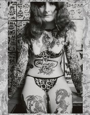 Vintage Tattoo Image 14 x 11" Photo Print