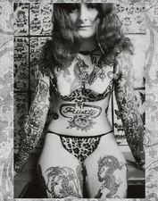 Vintage Tattoo Image 14 x 11" Photo Print