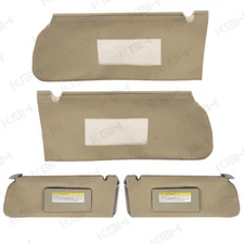 2pcs Fits 1995-1999 Tahoe Suburban Yukon Sun Visor Leather Cover Trim Beige KBH