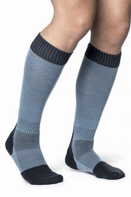 WOOLPOWER dünner Merinowoll Skistrumpf Skisocken Skilled Liner Knie *NEU*