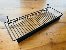 Commercial Grade Black Wire Retail Shelf Display Hanging Basket 16”x5.5”x1.5”+/-