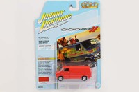 1:64 1976 Dodge Trademan Red Orange Johnny Lightning Classic Gold Collection