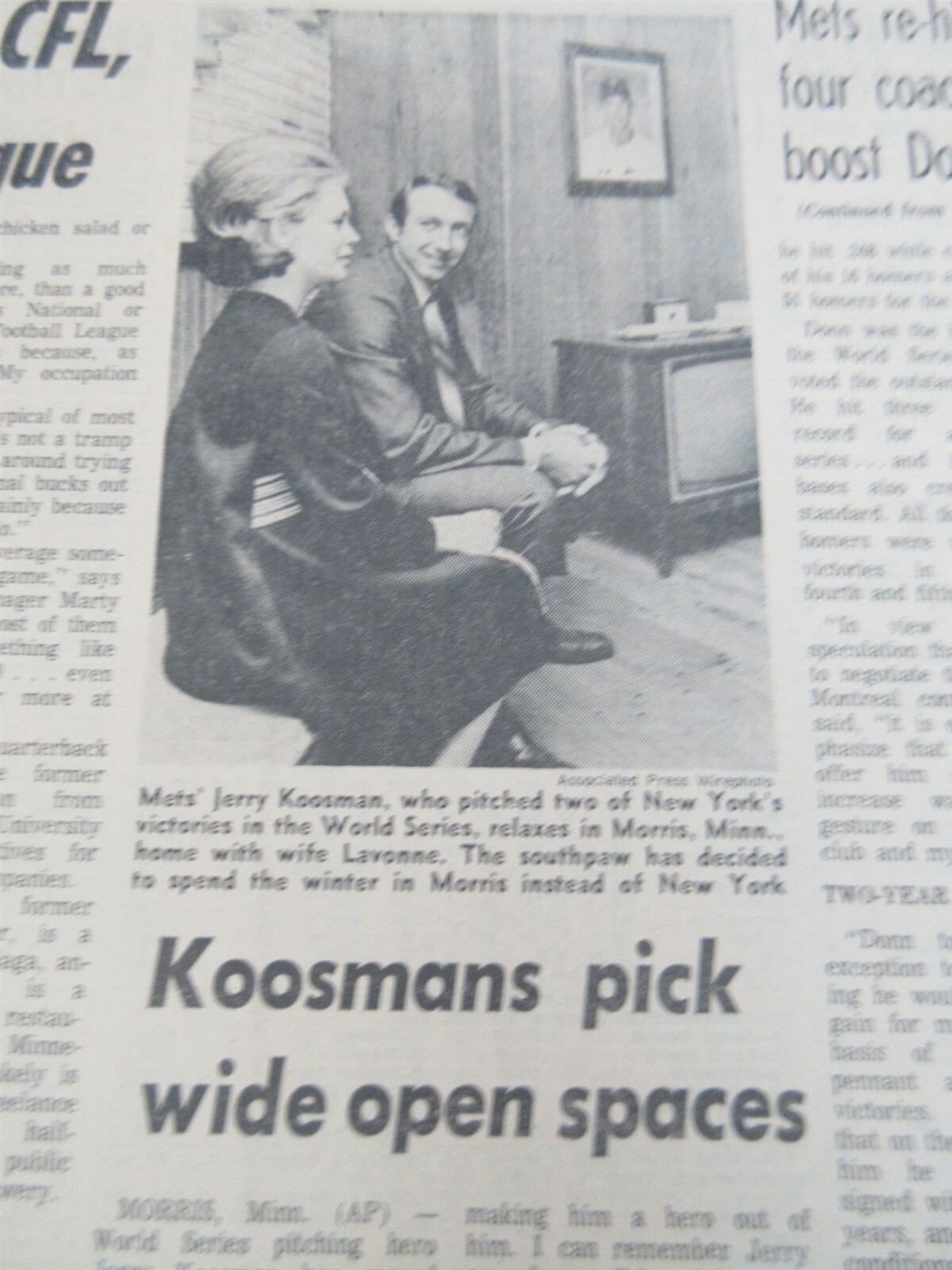 The Star-Ledger Newark, NJ Nov 5, 1969 Cahill wins Governor - Lindsay Mayor NYC