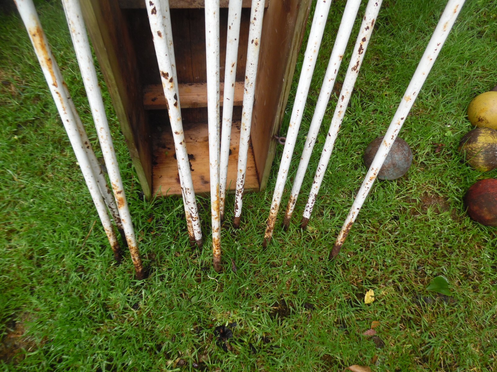 Antique Vintage Single Iron Jaques London AllEngland Croquet Hoop Set