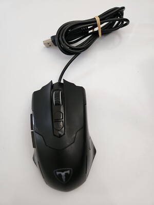 Kabelgebundene Game Gaming Maus T7 7200 DPI optisches RGB Licht 7 programmierbare Tasten