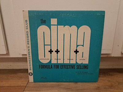 The CIMA Formula For Effective Selling Businessmen's Record Club LP BRC ...