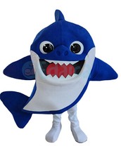 Baby Shark Deluxe Blue Yellow Pink Shark Pets Professional Adult Costume 